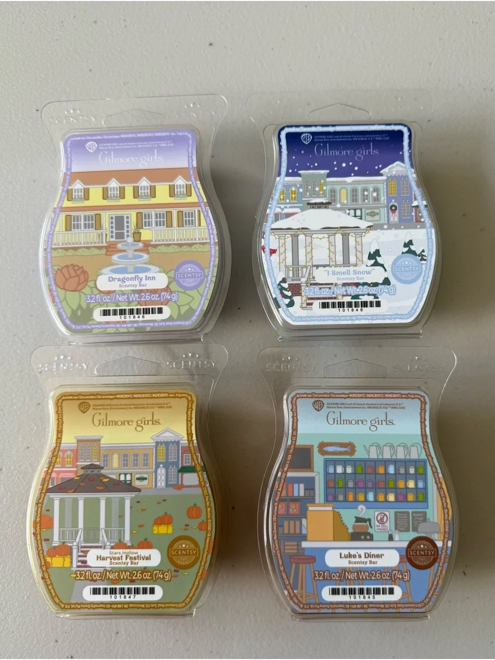 Scentsy Gilmore Girls Wax Bar Collection Set Discontinued